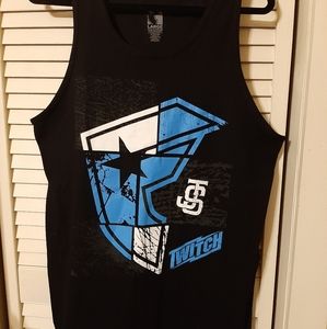 Famous muscle tank size large